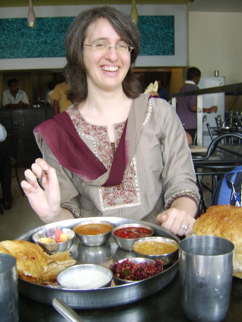 Vicki in India, March 2010